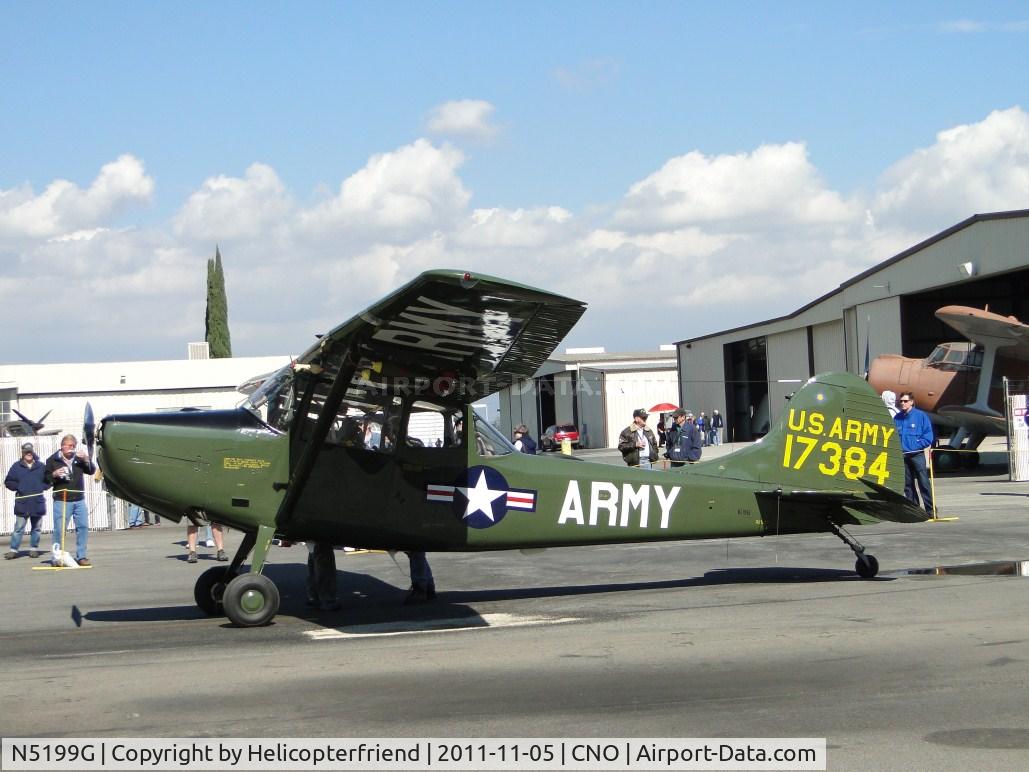 N5199G, 1953 Cessna 305A C/N 22118, Parked at Plane's of Fame static display area