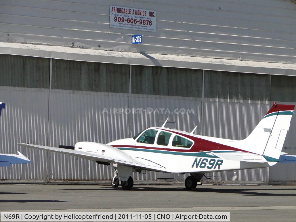 N69R, 1972 Beech 95-B55 (T42A) Baron C/N TC-1438, Parked at Affordable Avionics hanger
