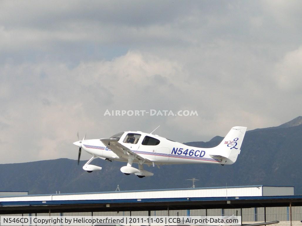 N546CD, 2005 Cirrus SR22 G2 C/N 1627, Heading west after take off