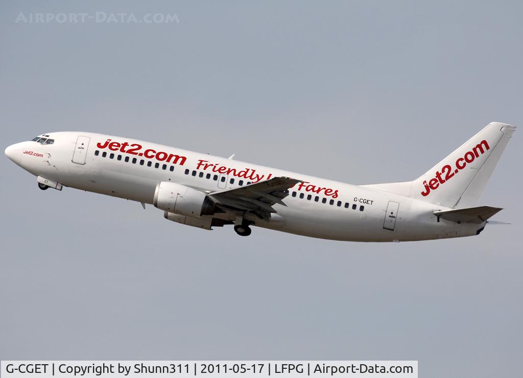 G-CGET, 1995 Boeing 737-33A C/N 27455, On take off...