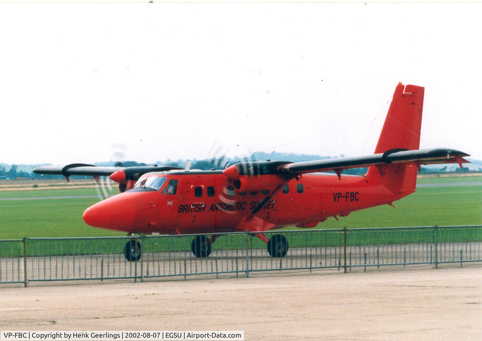 VP-FBC, De Havilland Canada DHC-6-300 Twin Otter C/N 787, British Antartic Survey