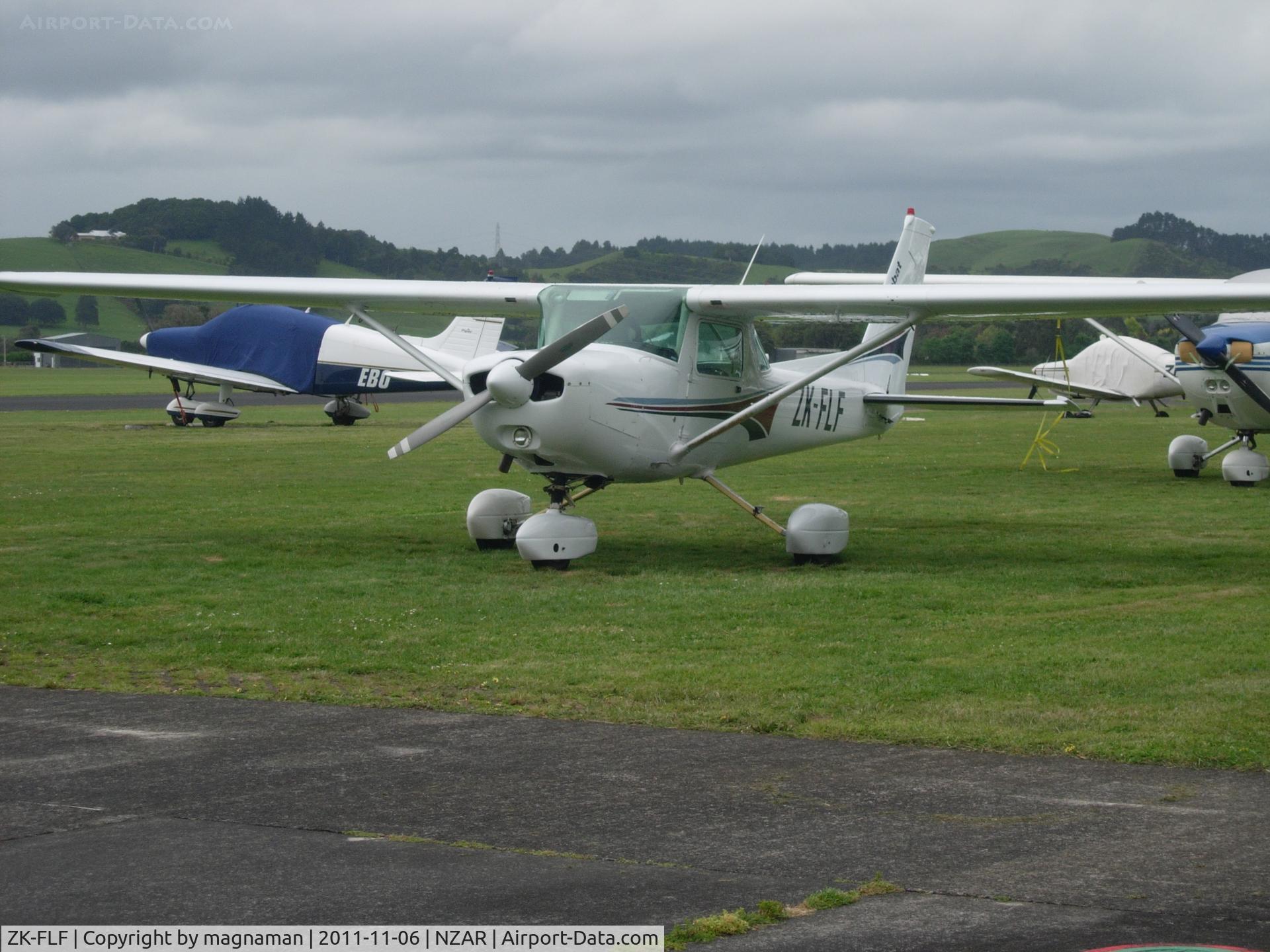 ZK-FLF, Cessna A152 Aerobat C/N A1520969, At ardmore in drizzle today.