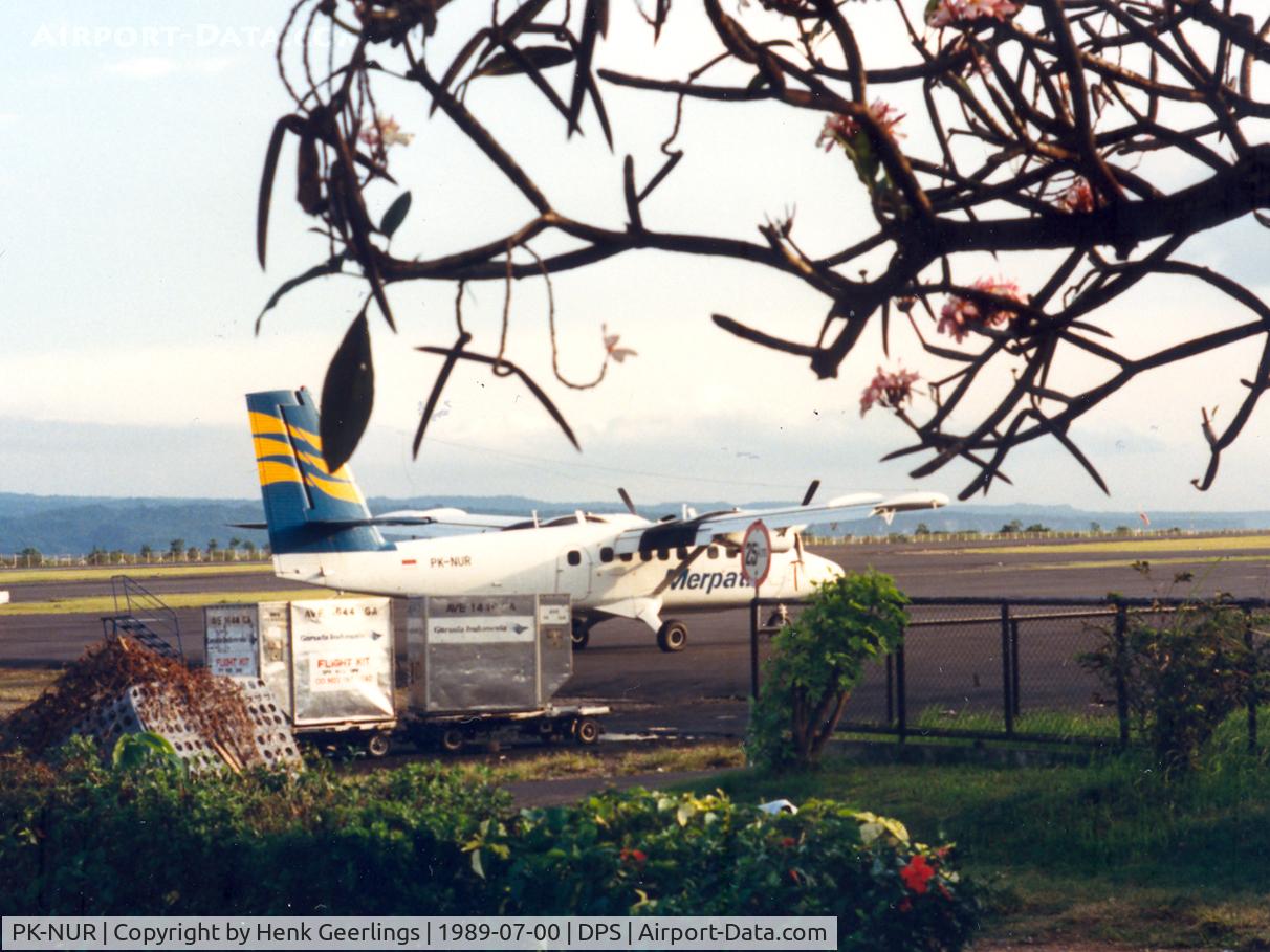 PK-NUR, De Havilland Canada DHC-6-300 Twin Otter C/N 484, Merpati Twin Otter at Den Pasar
