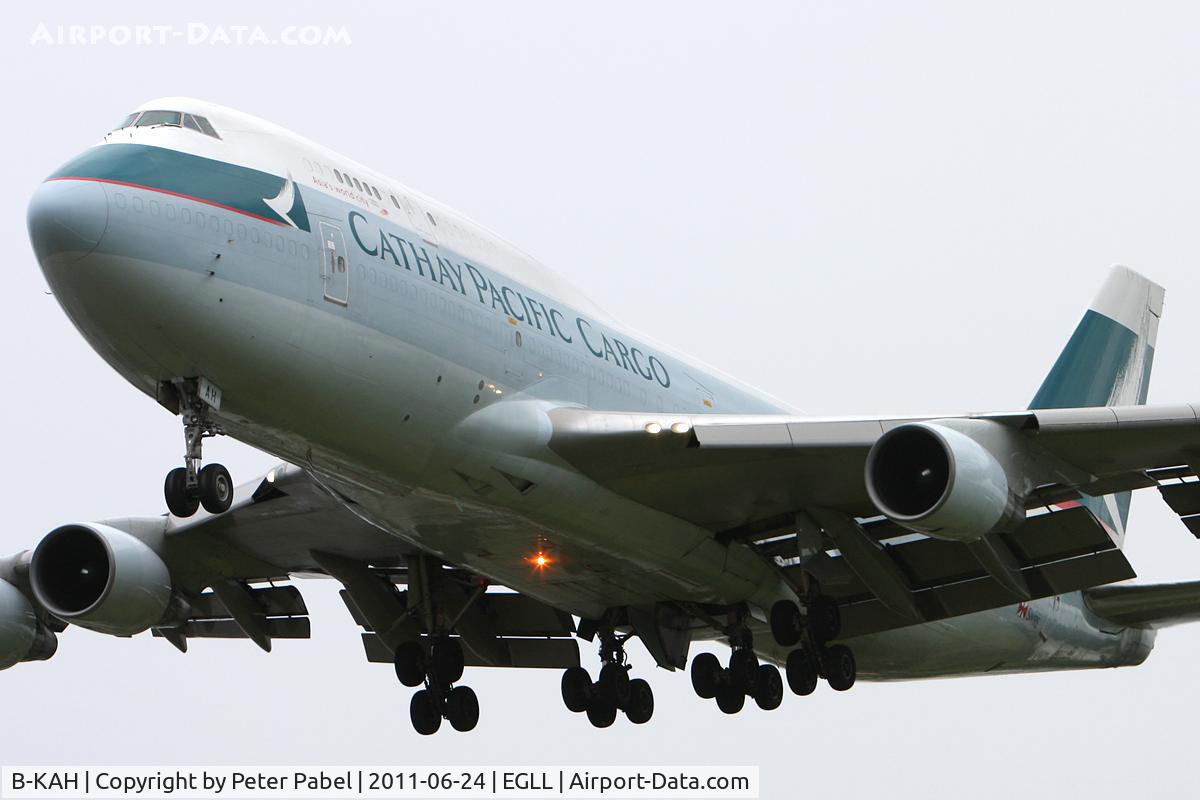 B-KAH, 1993 Boeing 747-412 C/N 27134, EGLL Trip