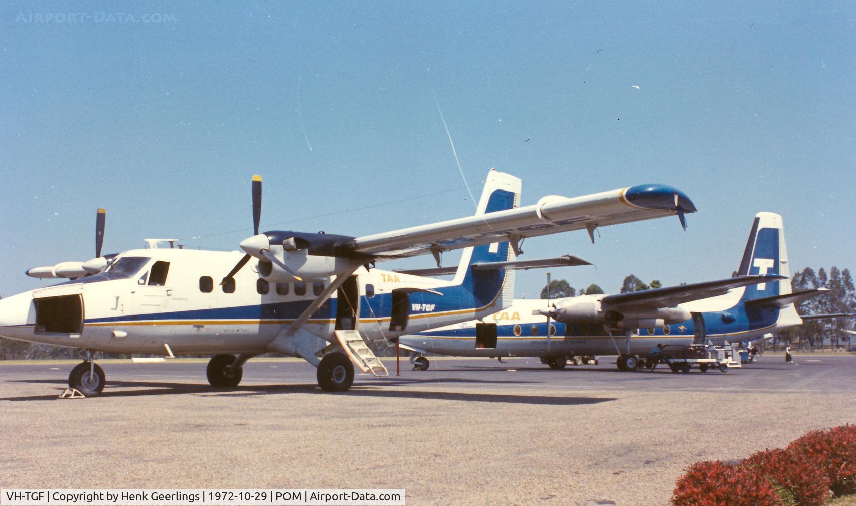 VH-TGF, 1969 De Havilland Canada DHC-6-300 Twin Otter C/N 270, TAA - Trans Australian Airlines