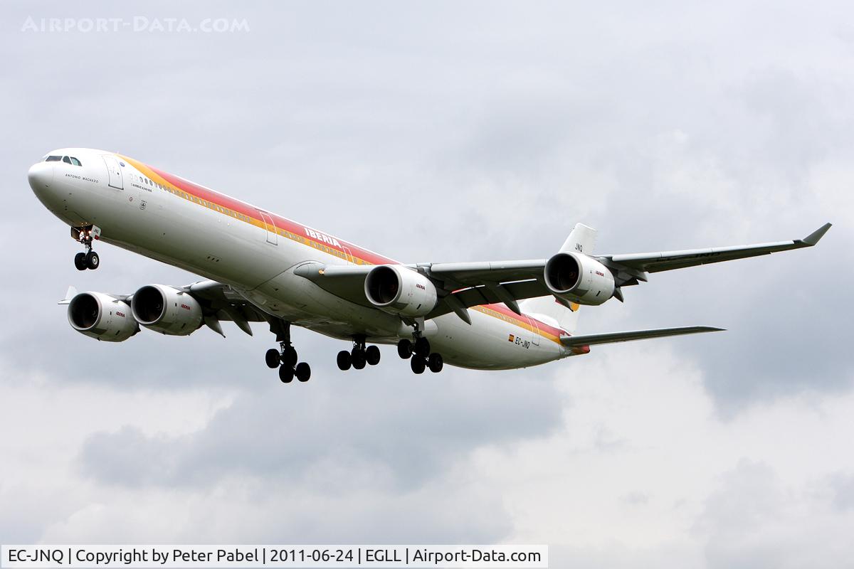 EC-JNQ, 2005 Airbus A340-642 C/N 727, EGLL Trip