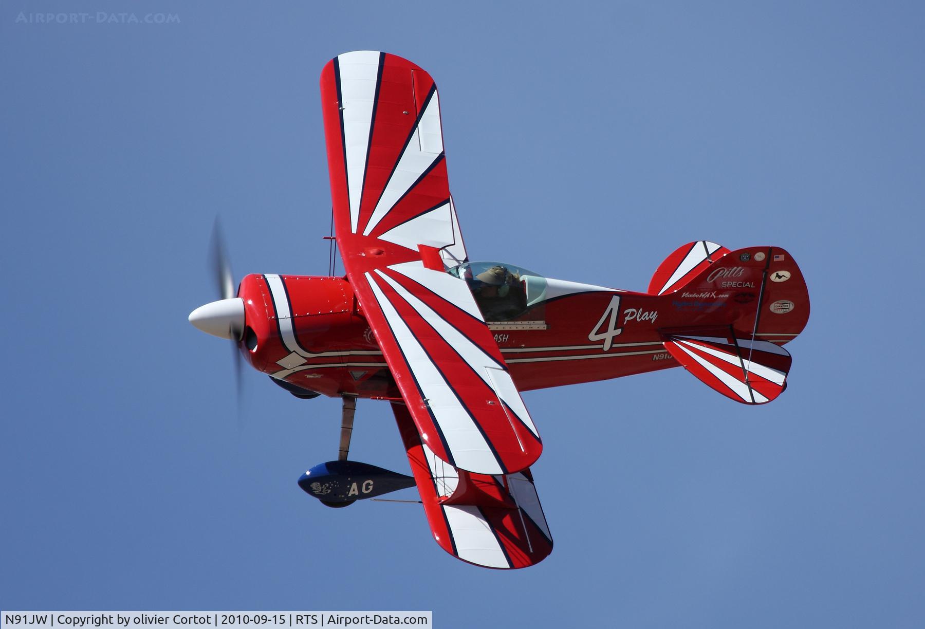 N91JW, 1974 Aerotek Pitts S-1S Special C/N 1-0023, Reno air races 2010