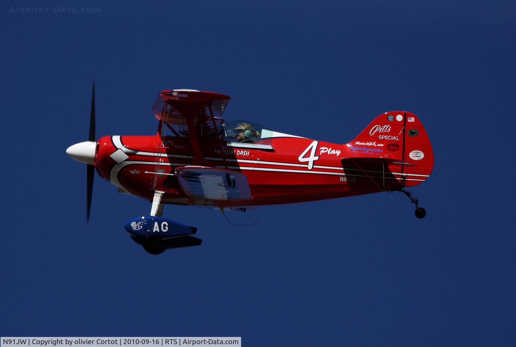 N91JW, 1974 Aerotek Pitts S-1S Special C/N 1-0023, Reno air races 2010
