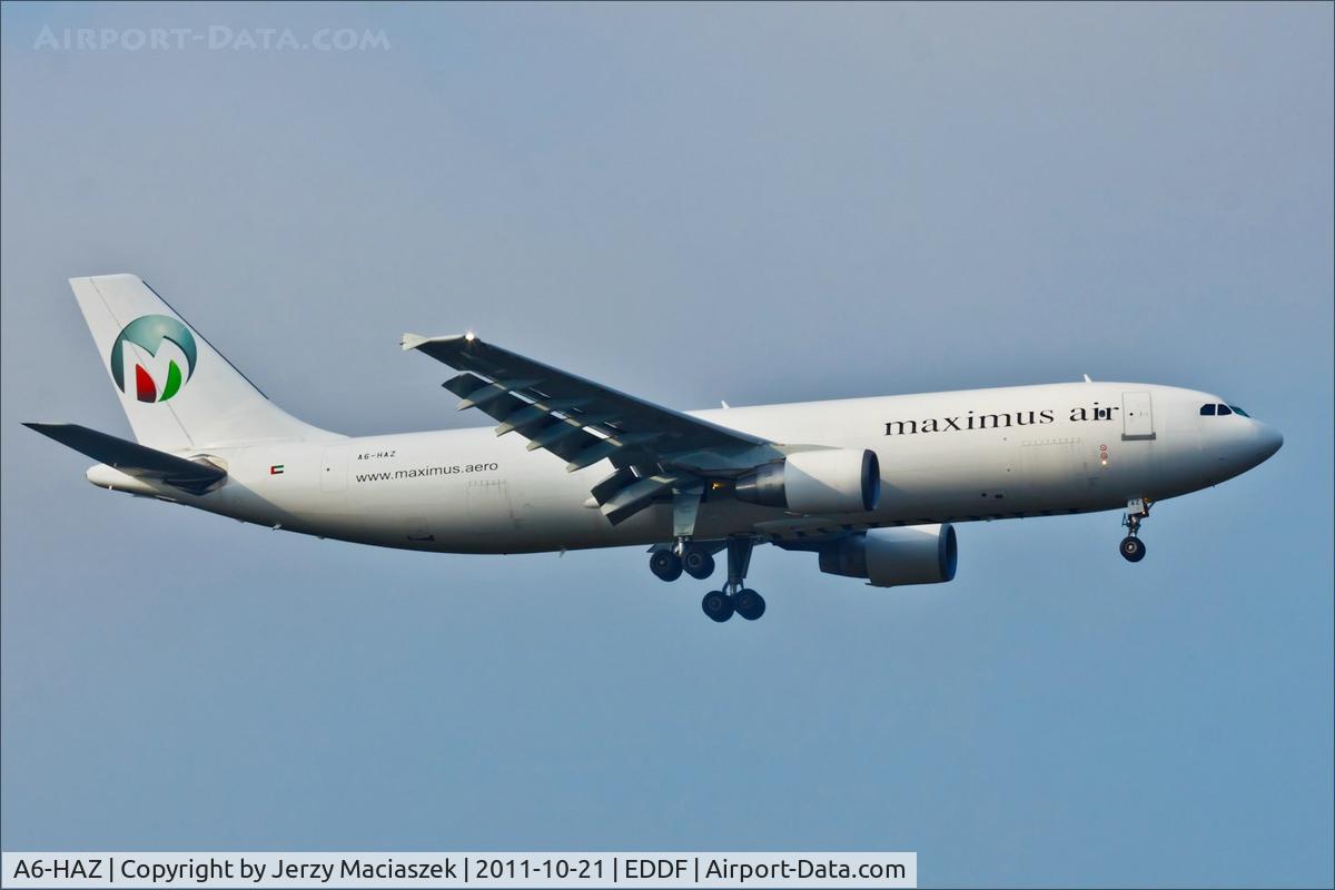 A6-HAZ, 2006 Airbus A300B4-622R(F) C/N 837, A300B4-622R