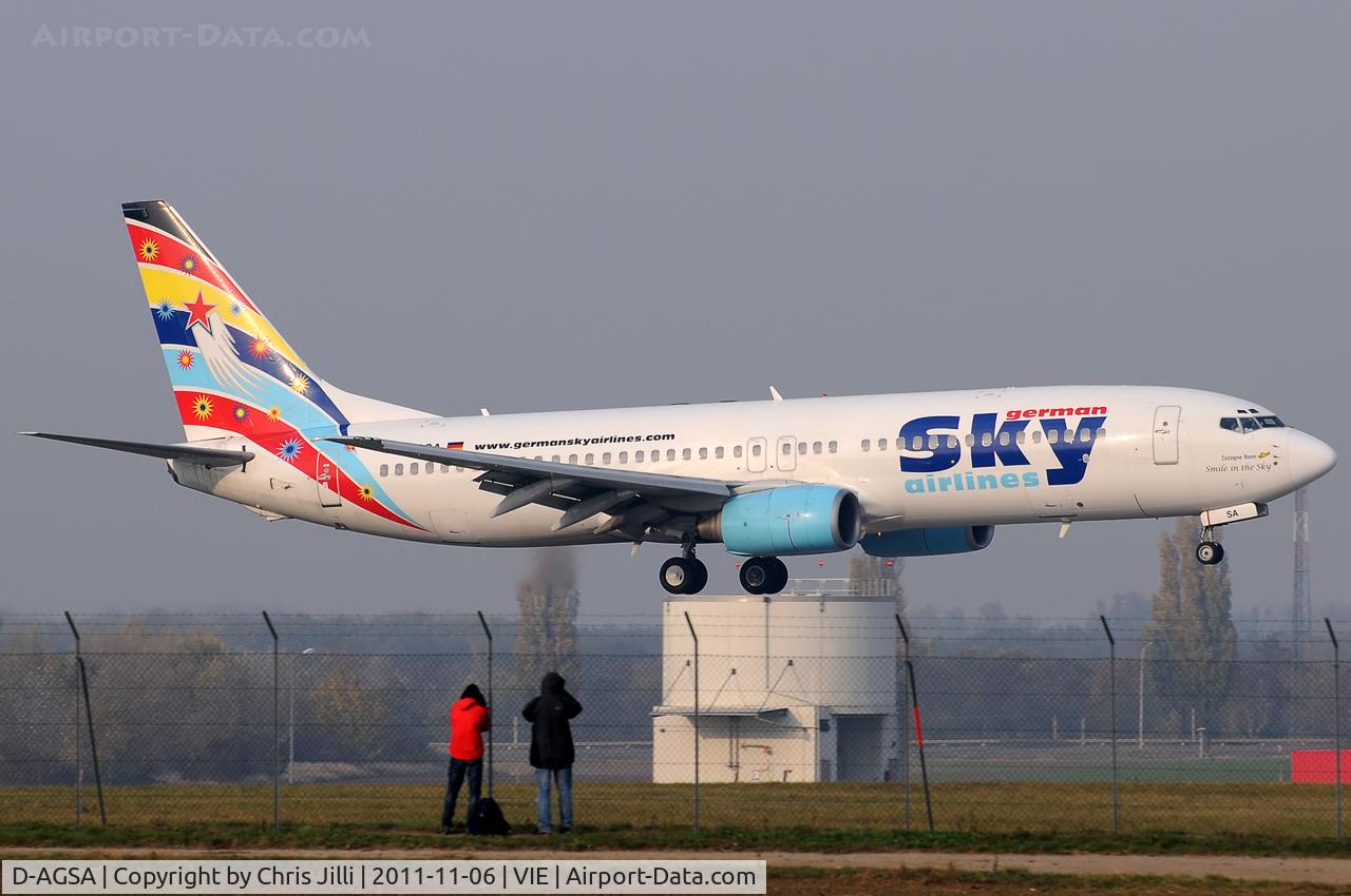 D-AGSA, 2000 Boeing 737-883 C/N 28323, German Sky Airlines
