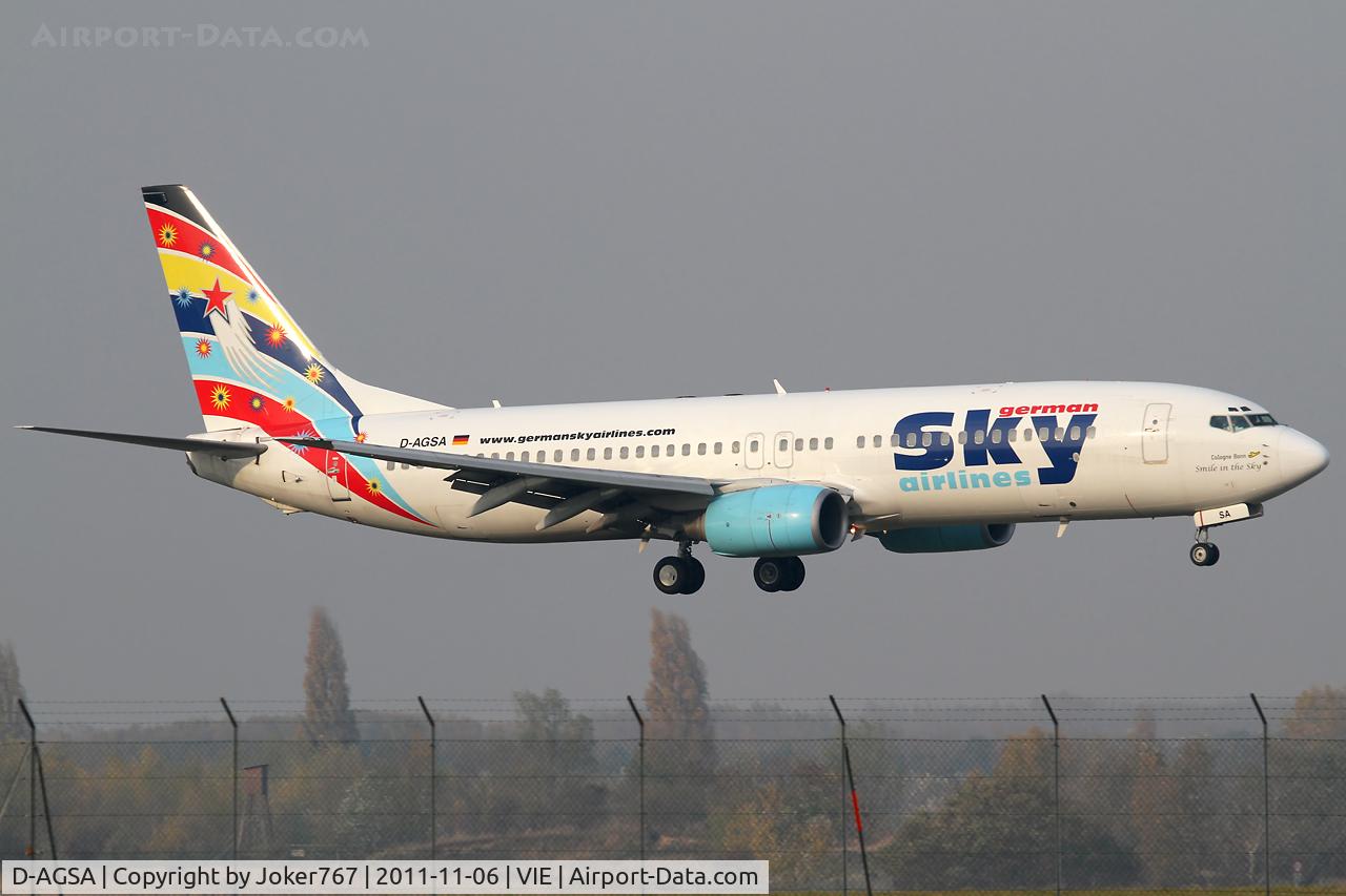D-AGSA, 2000 Boeing 737-883 C/N 28323, German Sky Airlines