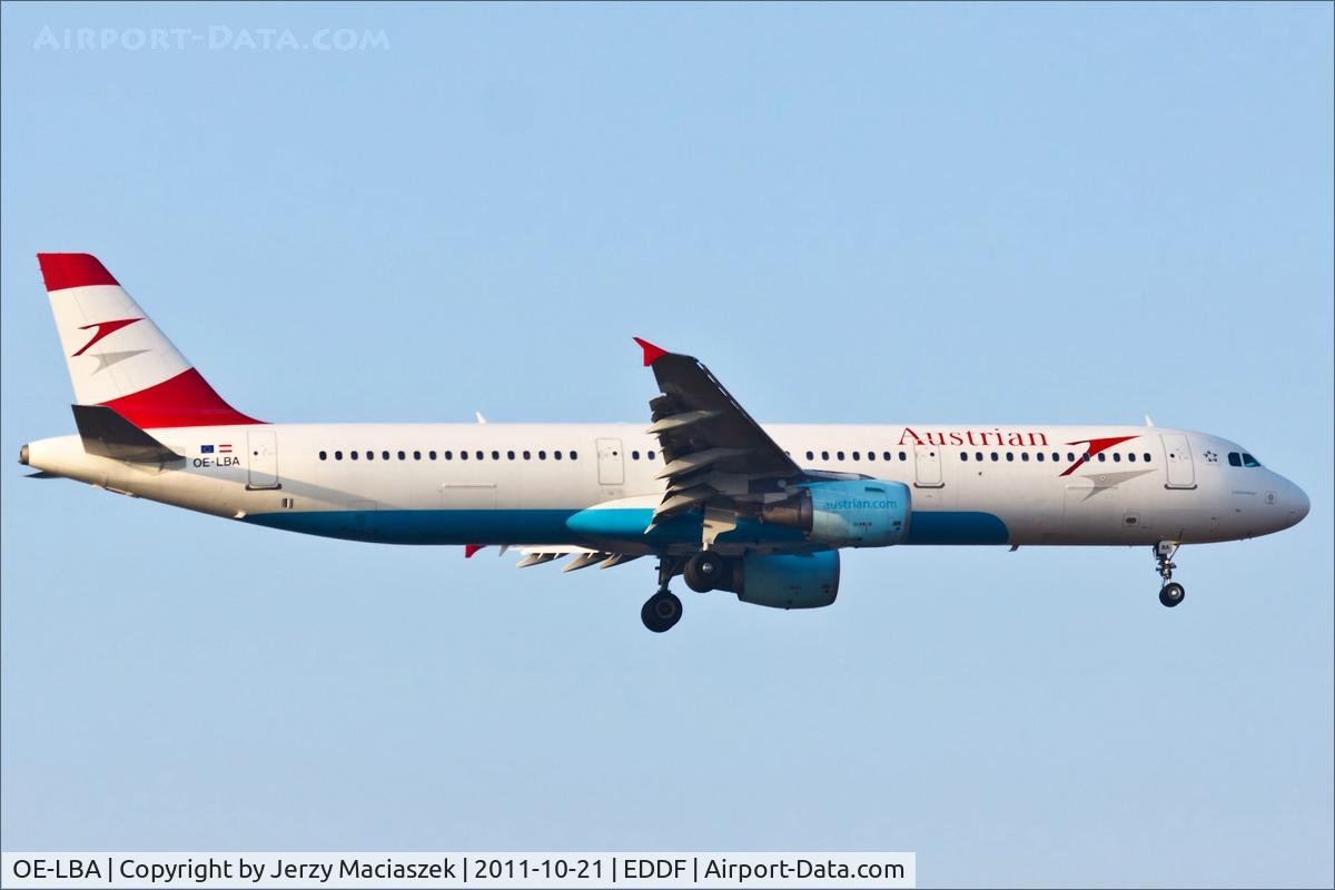 OE-LBA, 1995 Airbus A321-111 C/N 552, Airbus A321-111