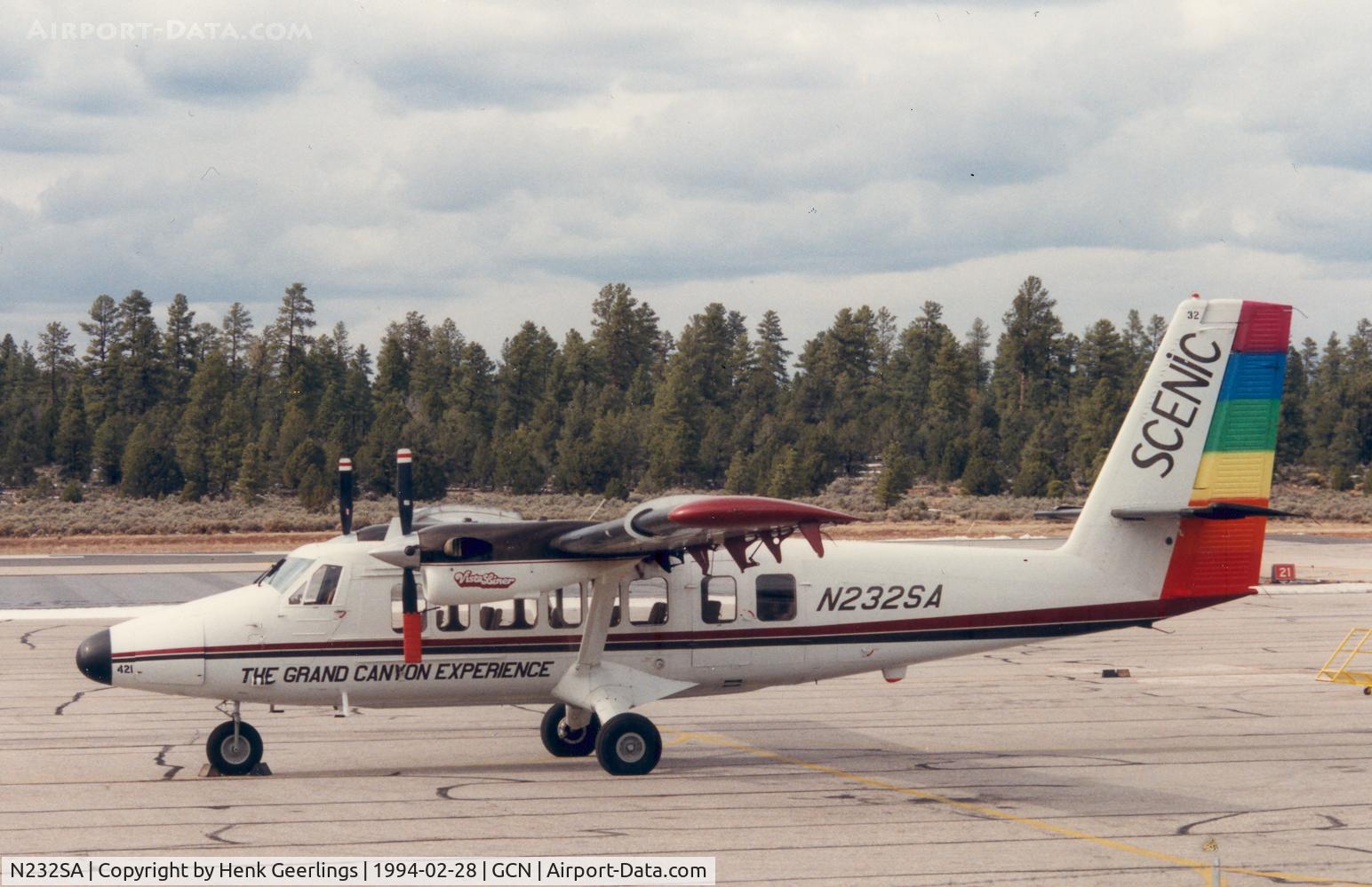 N232SA, 1974 De Havilland Canada DHC-6-300 Twin Otter C/N 421, Scenic Airlines Vistaliner