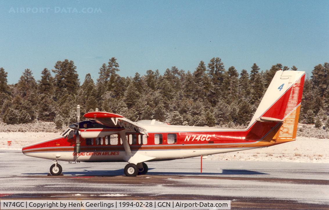 N74GC, 1977 De Havilland Canada DHC-6-300 C/N 559, Grand Canyon Airlines , Vistaliner