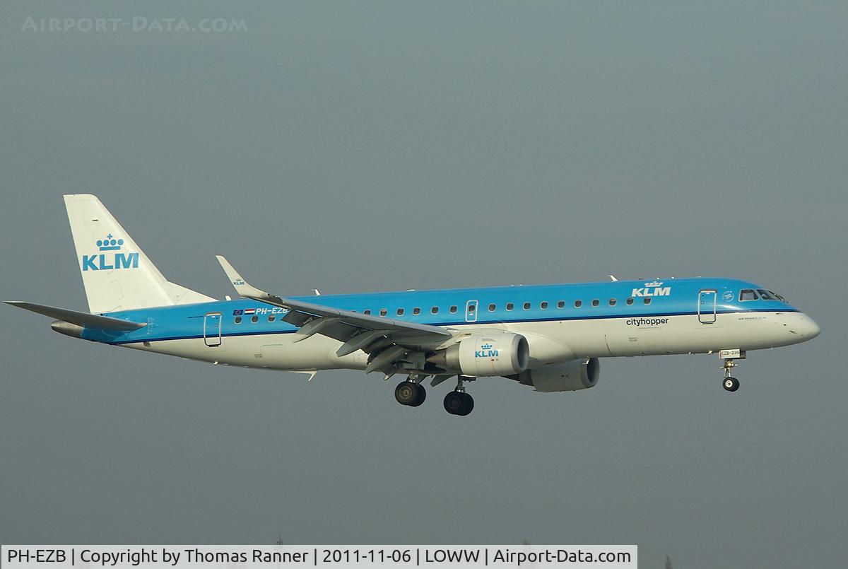 PH-EZB, 2008 Embraer 190LR (ERJ-190-100LR) C/N 19000235, KLM Cityhopper Embraear ERJ-190