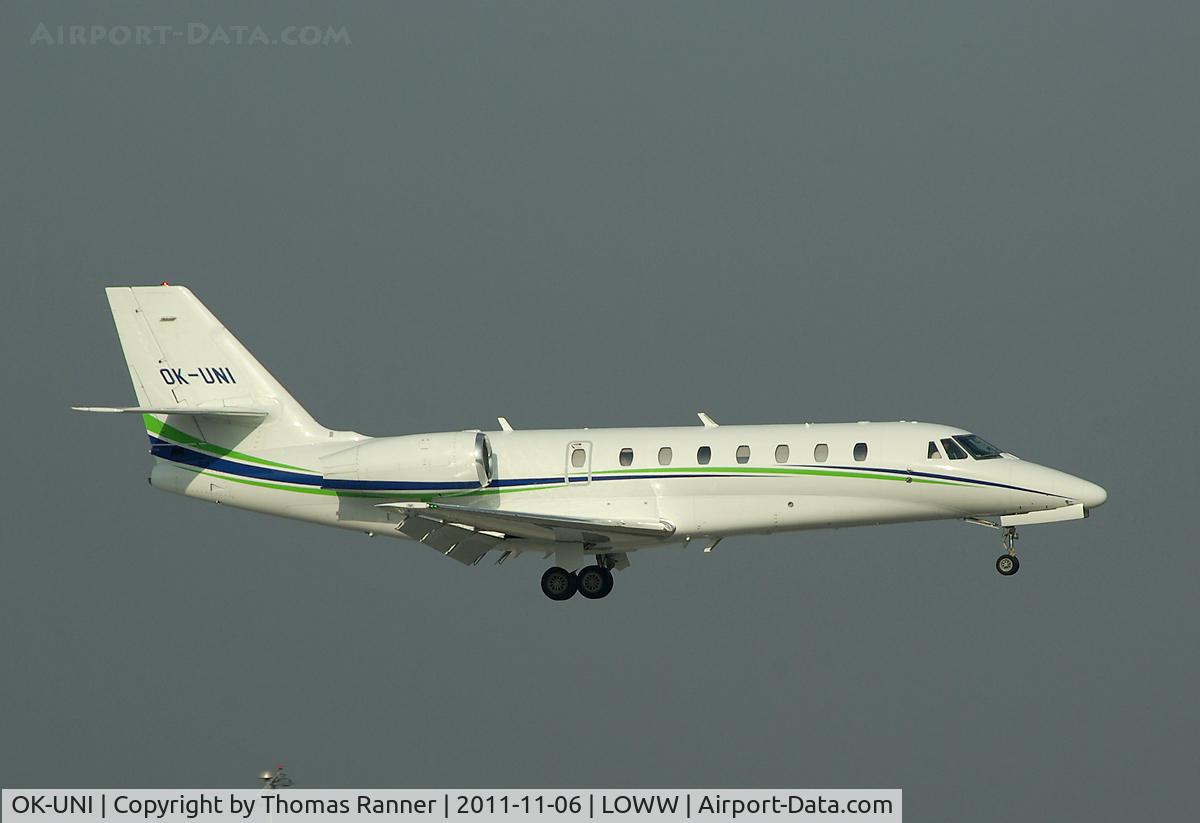 OK-UNI, 2007 Cessna 680 Citation Sovereign C/N 680-0139, Travelservice Cessna 680