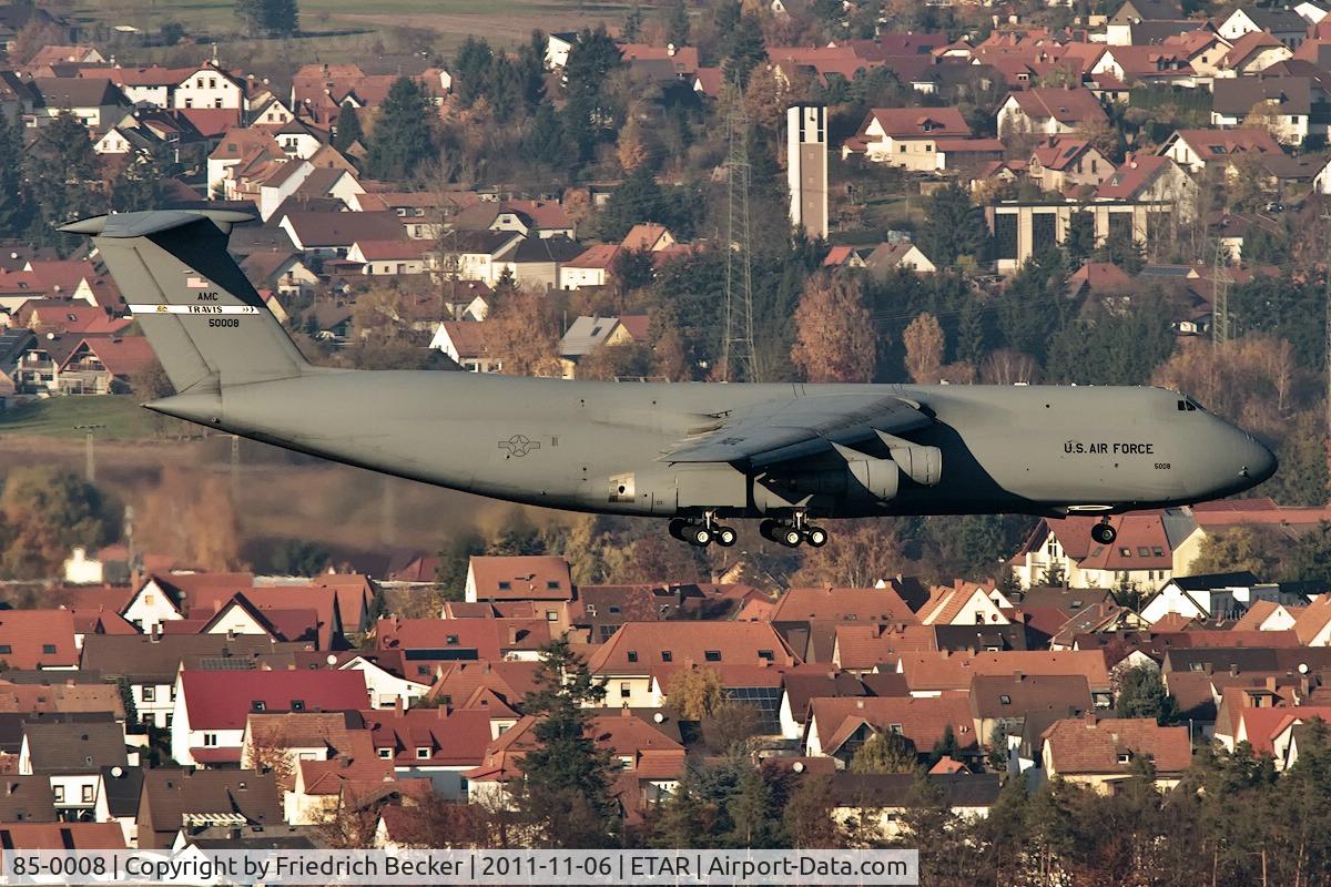 85-0008, 1986 Lockheed C-5B Galaxy C/N 500-0094, on final RW08