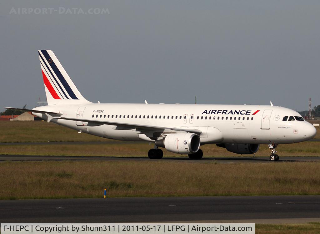 F-HEPC, 2010 Airbus A320-214 C/N 4267, Taxiing to the Terminal...