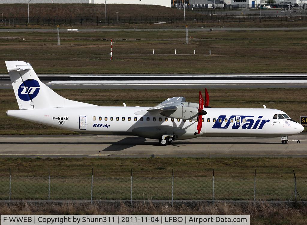 F-WWEB, 2011 ATR 72-212A C/N 981, C/n 981 - To be VQ-BLN