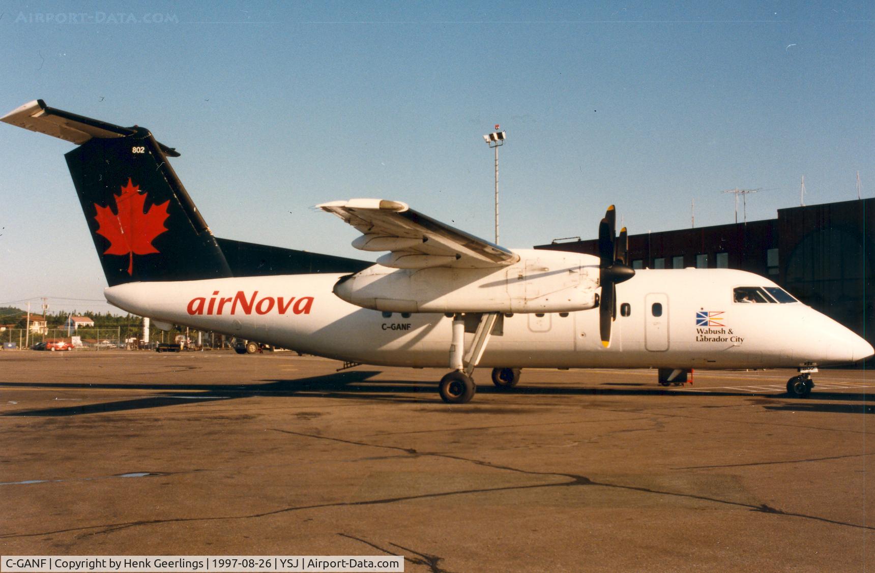 C-GANF, 1986 De Havilland Canada DHC-8-102 Dash 8 C/N 042, Air Nova