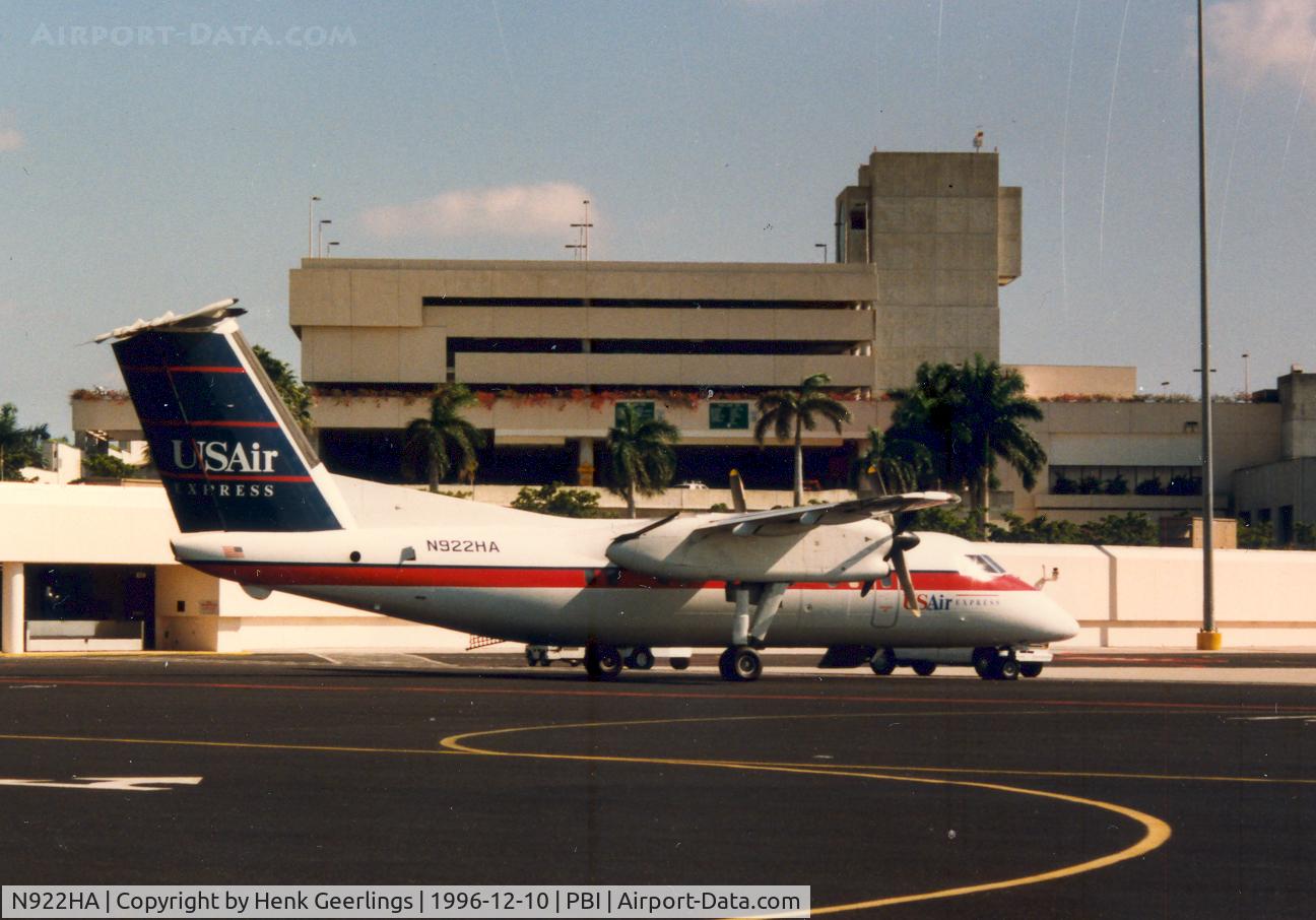 N922HA, 1988 De Havilland Canada DHC-8-102 Dash 8 C/N 094, US Air Express