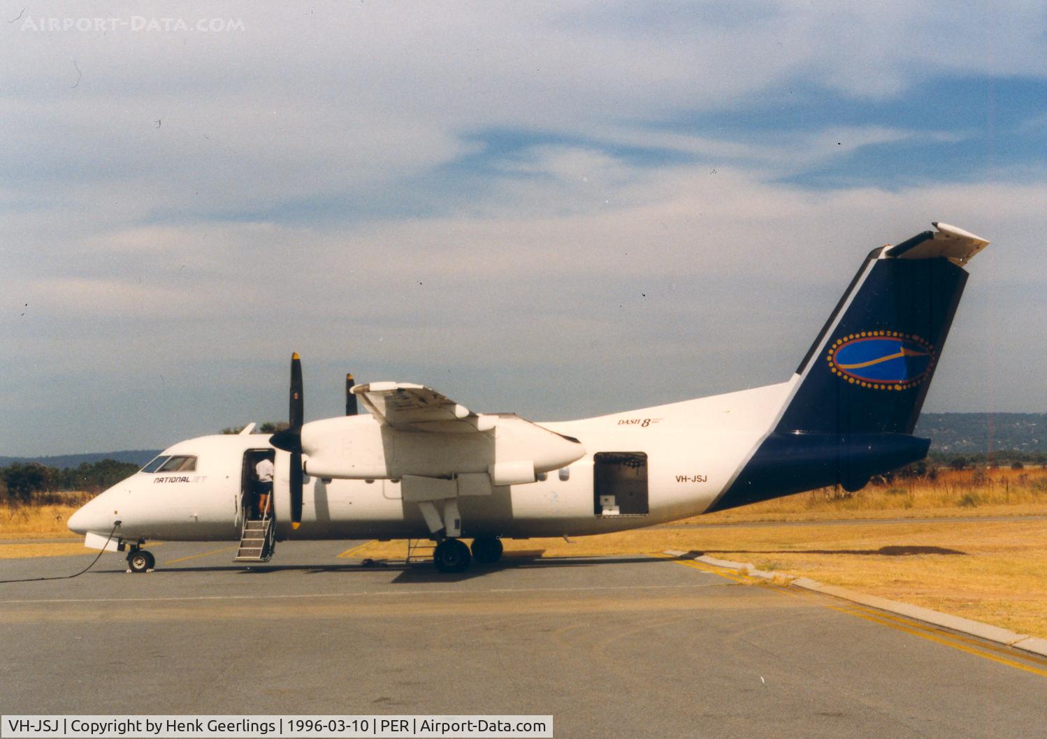 VH-JSJ, 1989 De Havilland Canada DHC-8-103 Dash 8 C/N 170, National Jet