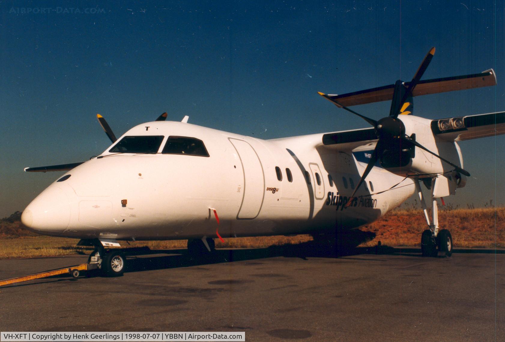 VH-XFT, 1986 De Havilland Canada DHC-8-102 Dash 8 C/N 052, Skippers Aviation