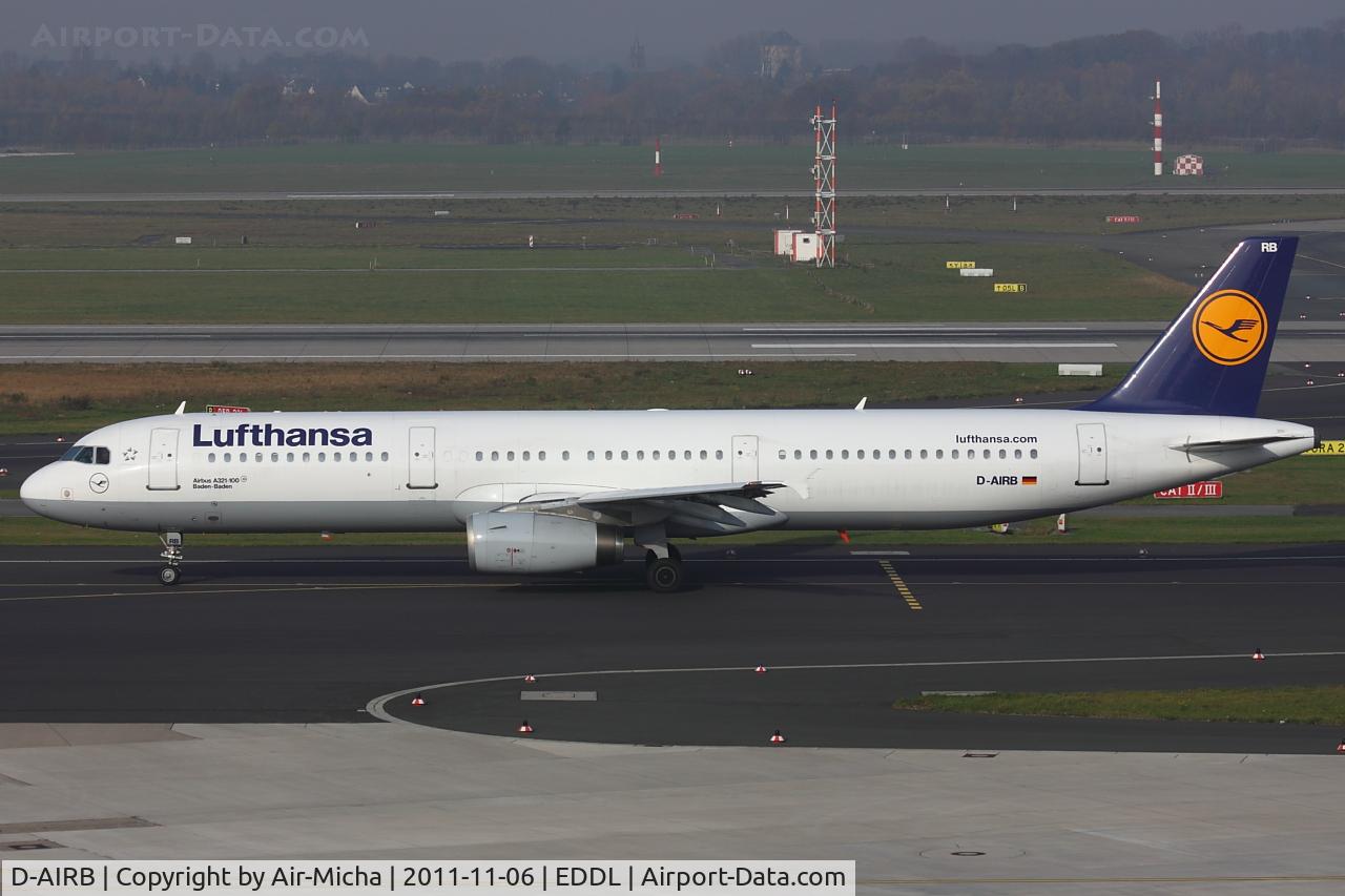 D-AIRB, 1993 Airbus A321-131 C/N 0468, Lufthansa, Airbus A321-131, CN: 0468, Name: Baden-Baden