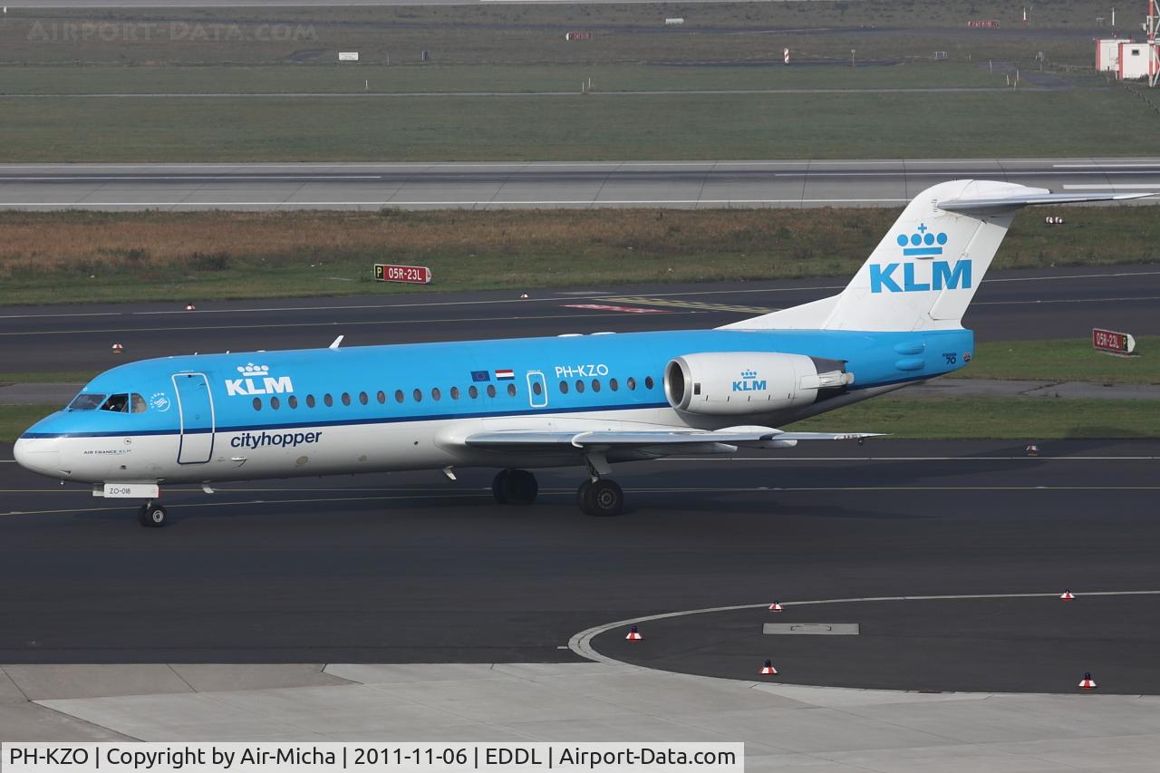 PH-KZO, 1995 Fokker 70 (F-28-0070) C/N 11538, KLM Cityhopper, Fokker F70, CN: 11538/0295