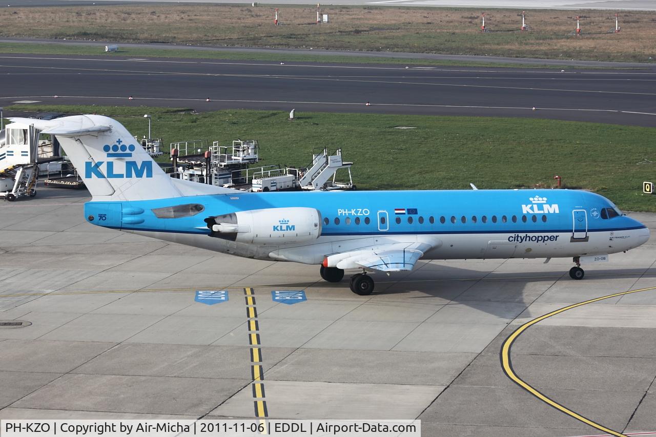 PH-KZO, 1995 Fokker 70 (F-28-0070) C/N 11538, KLM Cityhopper, Fokker F70, CN: 11538/0295