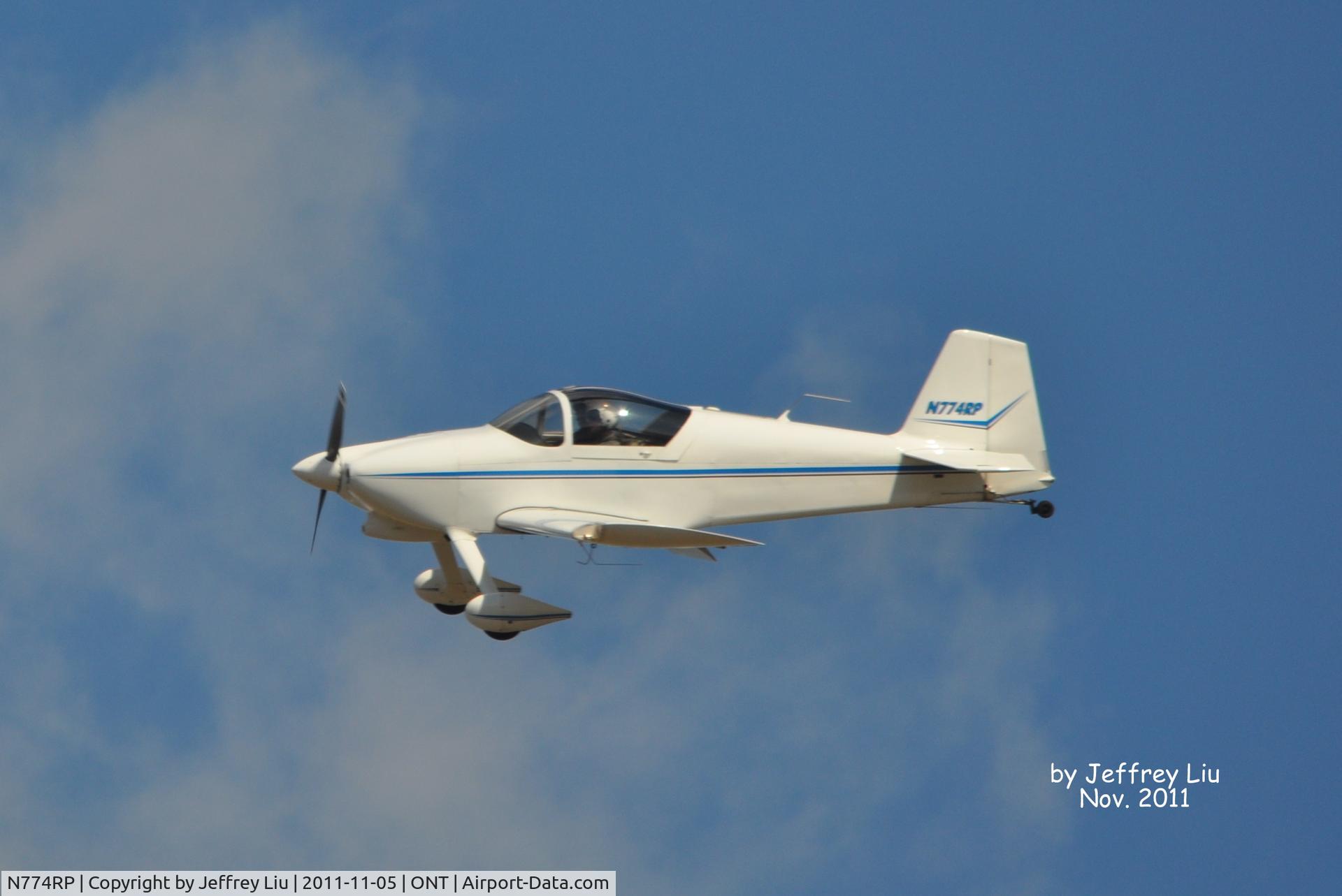 N774RP, 2000 Vans RV-6 C/N 25205, Flying above Ontario Airport.