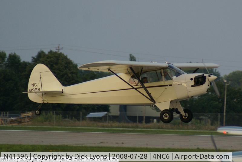N41396, 1941 Piper J5A Cub Cruiser C/N 5-1357, Plane has ve sold to North Carolina mountains near Asheville.  It ha been annualed and signed of with a beautiful Continental C-9012F.with 0 time