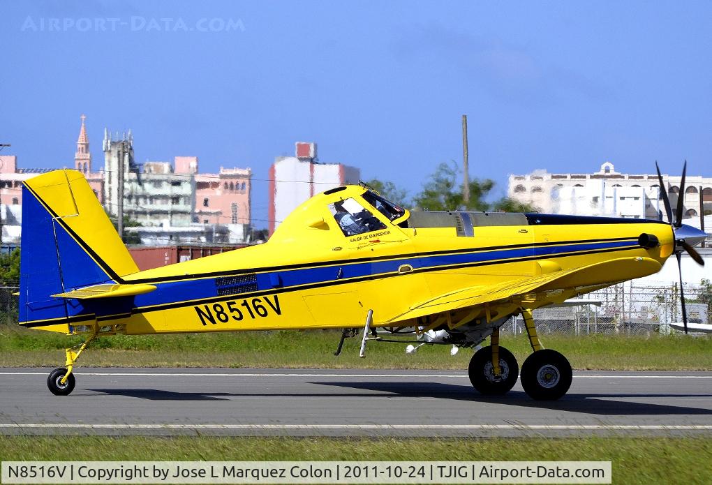 N8516V, Air Tractor AT-502B C/N 502B-0674, Landing at TJIG for the next day go to his destination Brazil.
