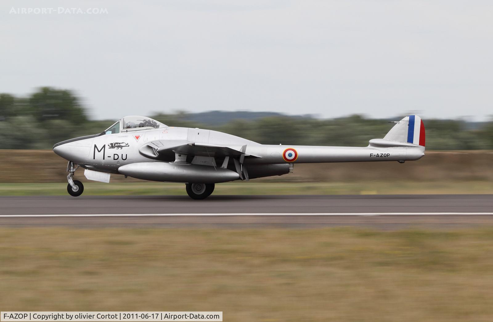 F-AZOP, De Havilland (FFA) Vampire FB.6 (DH-100) C/N 701, Saint Dizier 2011