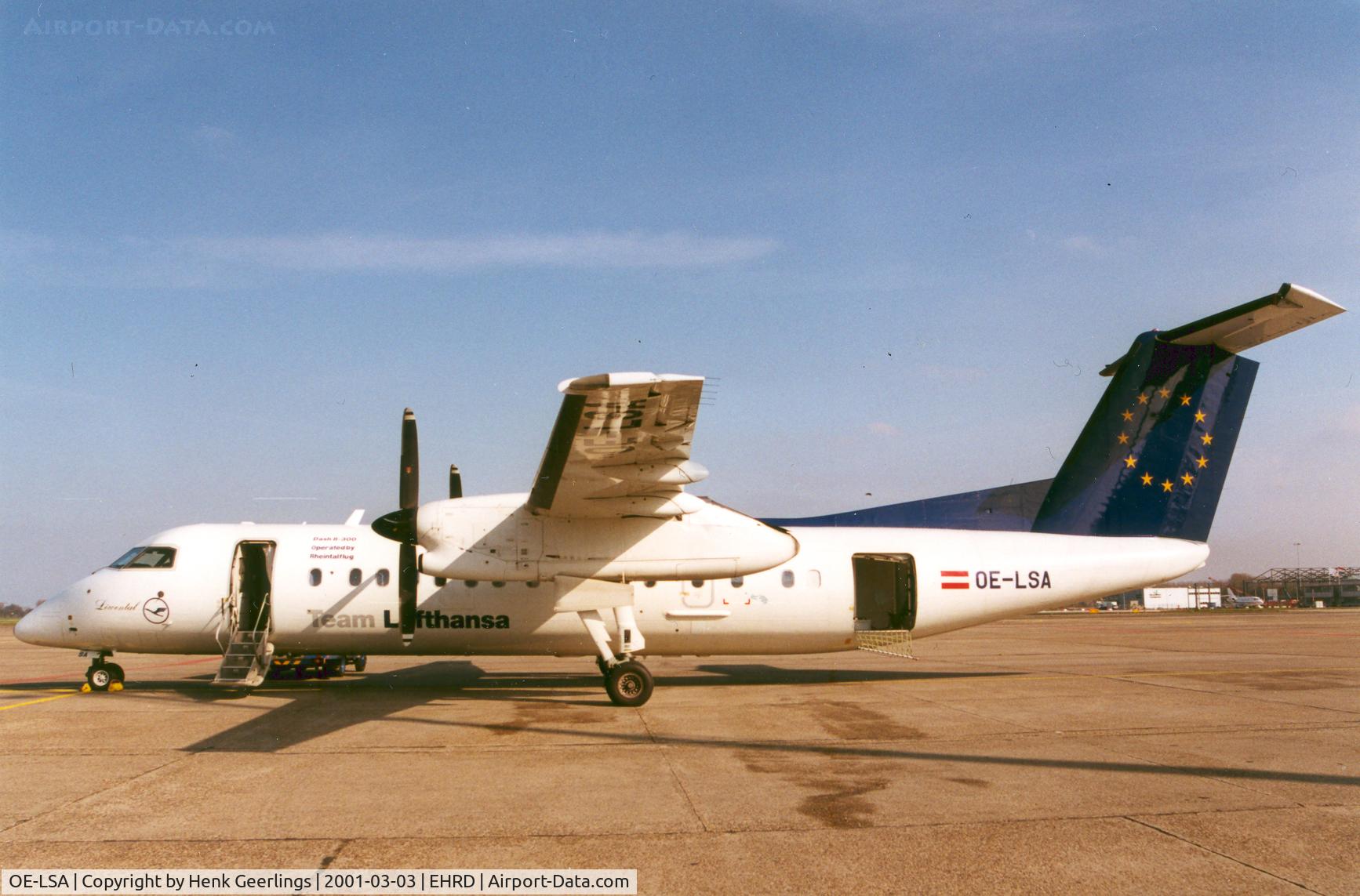 OE-LSA, 1997 De Havilland Canada DHC-8-314 Dash 8 C/N 487, Team Lufthansa / Rheintalflug