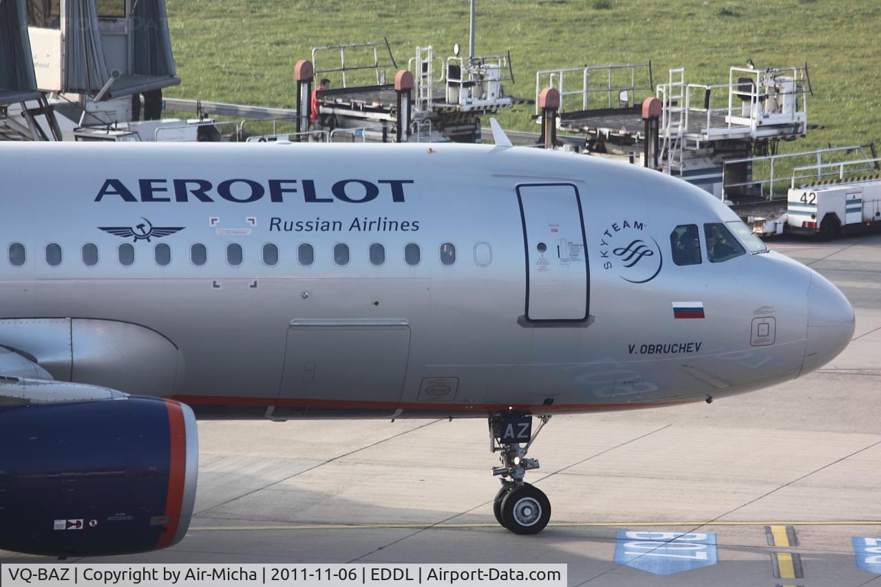 VQ-BAZ, 2009 Airbus A320-214 C/N 3789, Aeroflot, Airbus A320-214, CN: 3789, Name: V.Obruchey