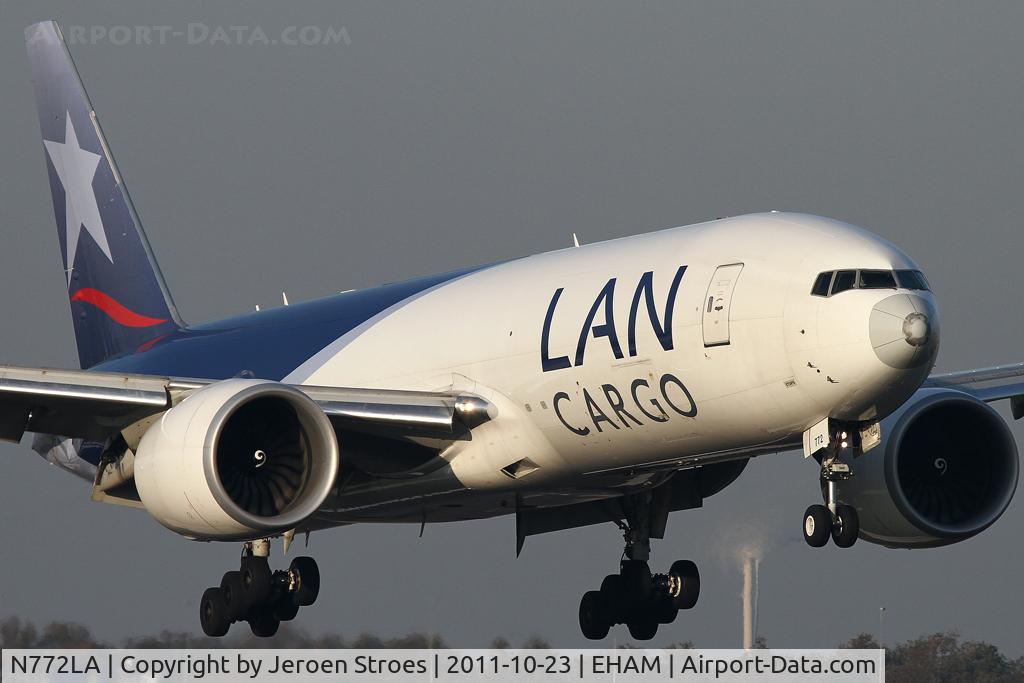 N772LA, 2009 Boeing 777-F6N C/N 37708, cargo flight