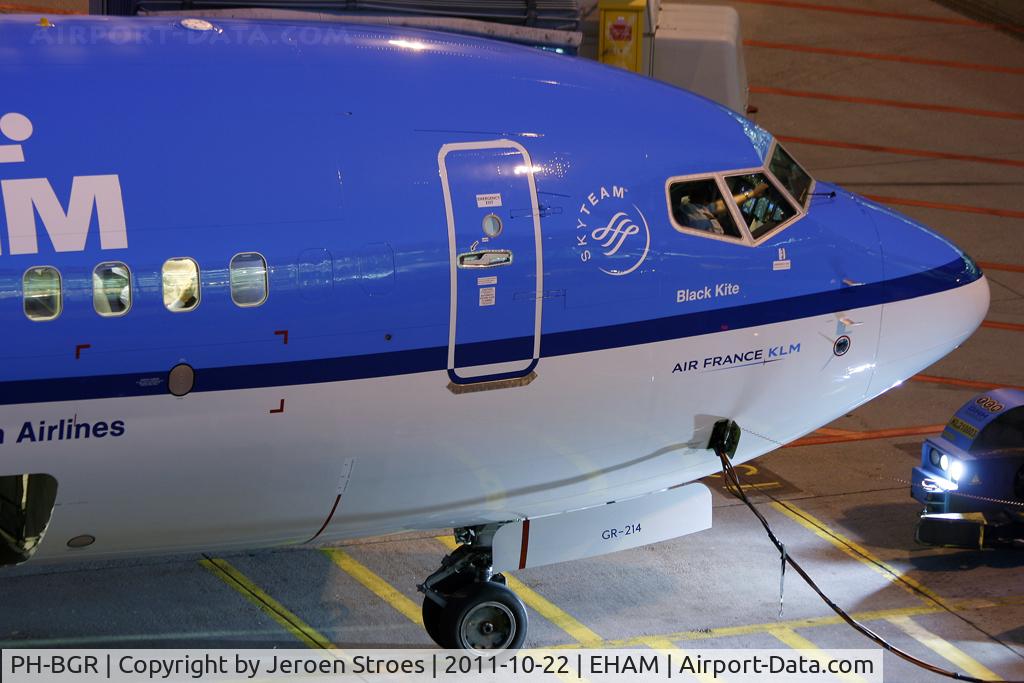 PH-BGR, 2011 Boeing 737-7K2 C/N 39446, at night