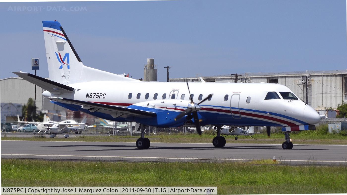 N875PC, 1994 Saab 340B C/N 340B-360, Departing from Isla Grande to Dominican Republic.