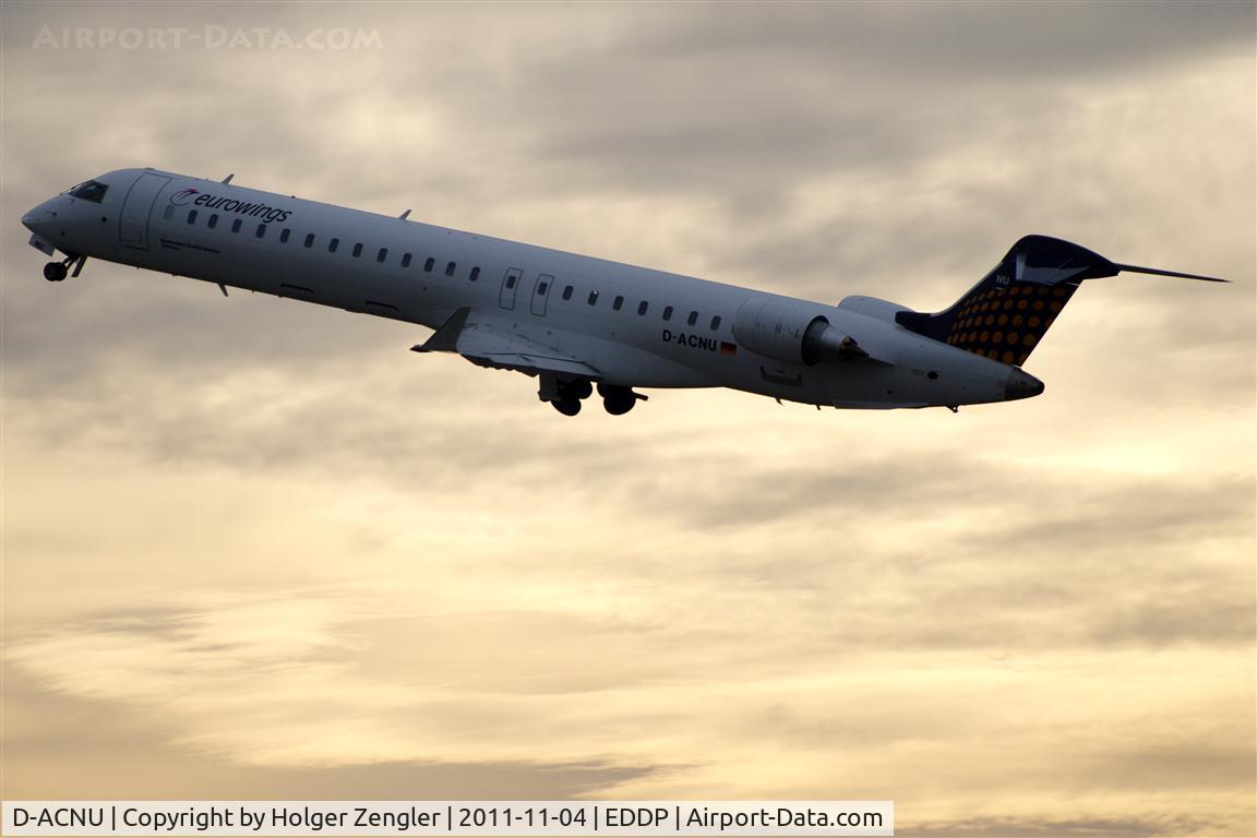 D-ACNU, 2011 Bombardier CRJ-900 NG (CL-600-2D24) C/N 15265, Morning shuttle to DUS is leaving LEJ, too.