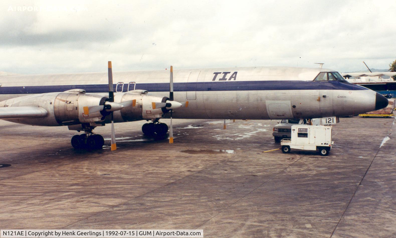 N121AE, Canadair CL-44D4 C/N 38, TIA - Tradewind