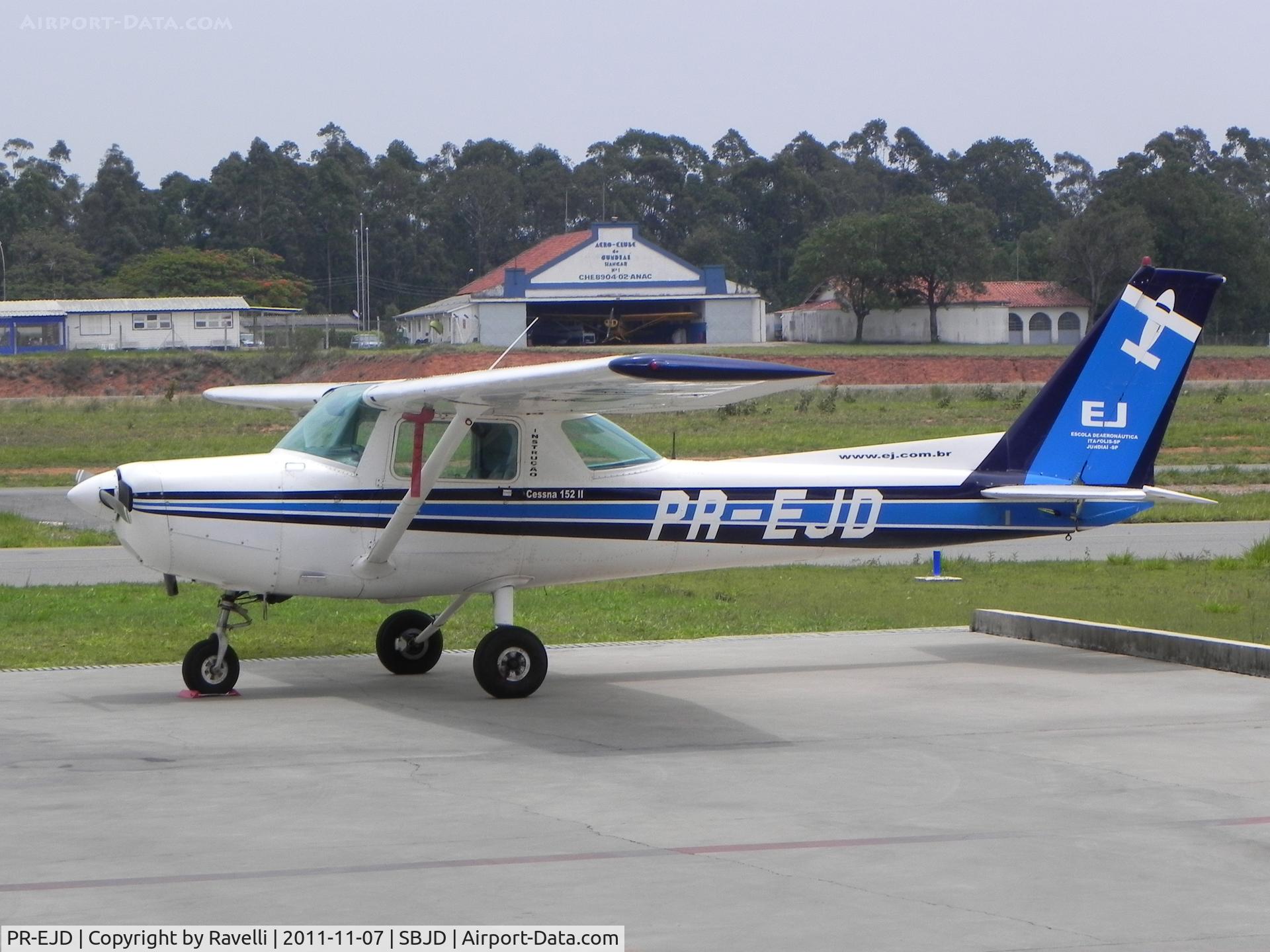 PR-EJD, 1980 Cessna 152 C/N 15284199, EJD resting after a brief instruction flight at Jundiaí, Brazil.
