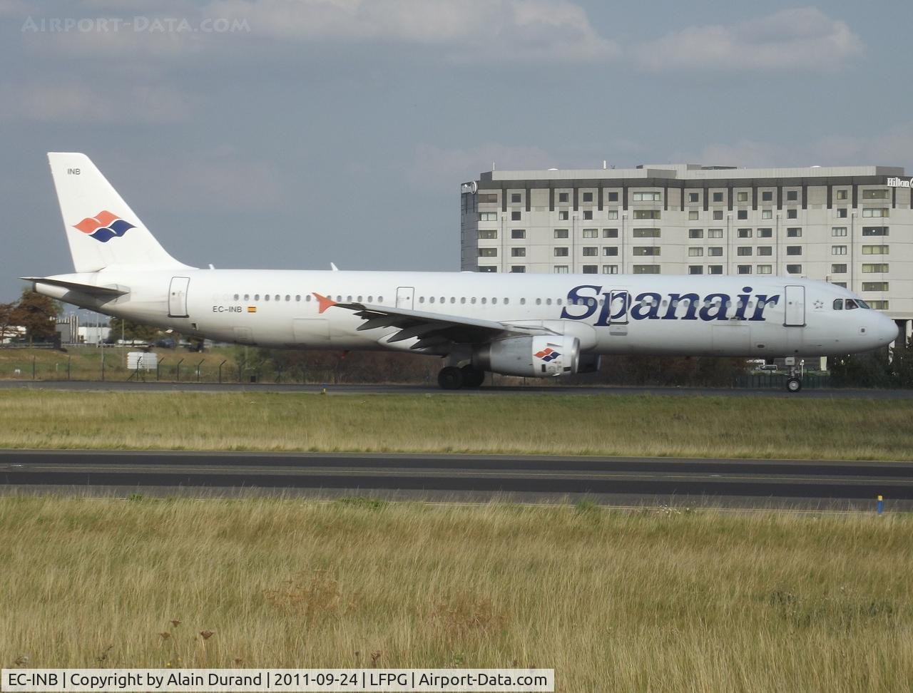 EC-INB, 2003 Airbus A321-231 C/N 1946, leased by ILFC, Y212.
