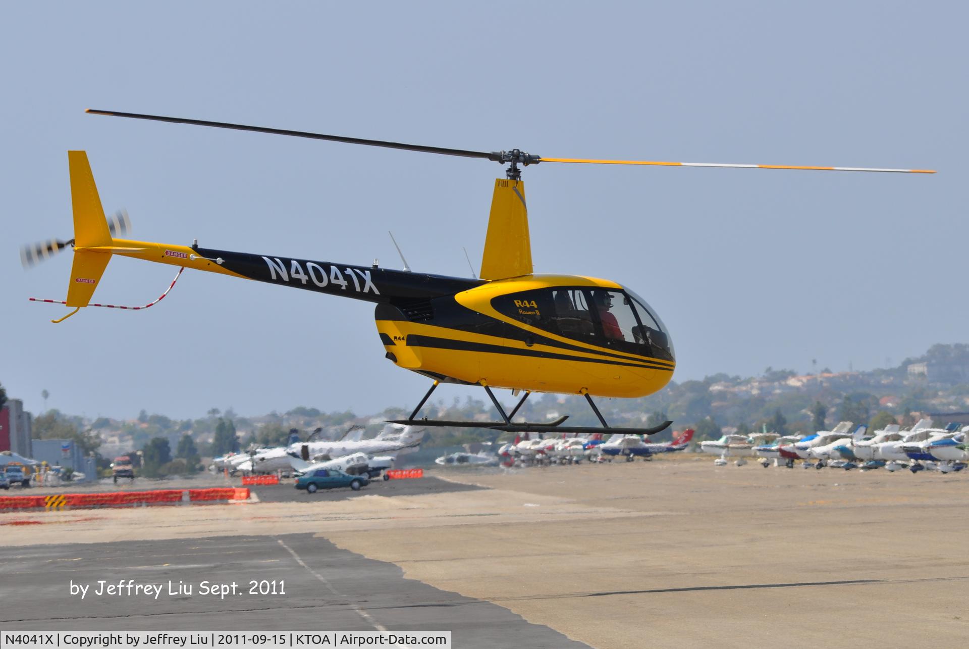 N4041X, Robinson R44  Raven II C/N 12279, Test fly at Zamperini Field, Torrance, CA