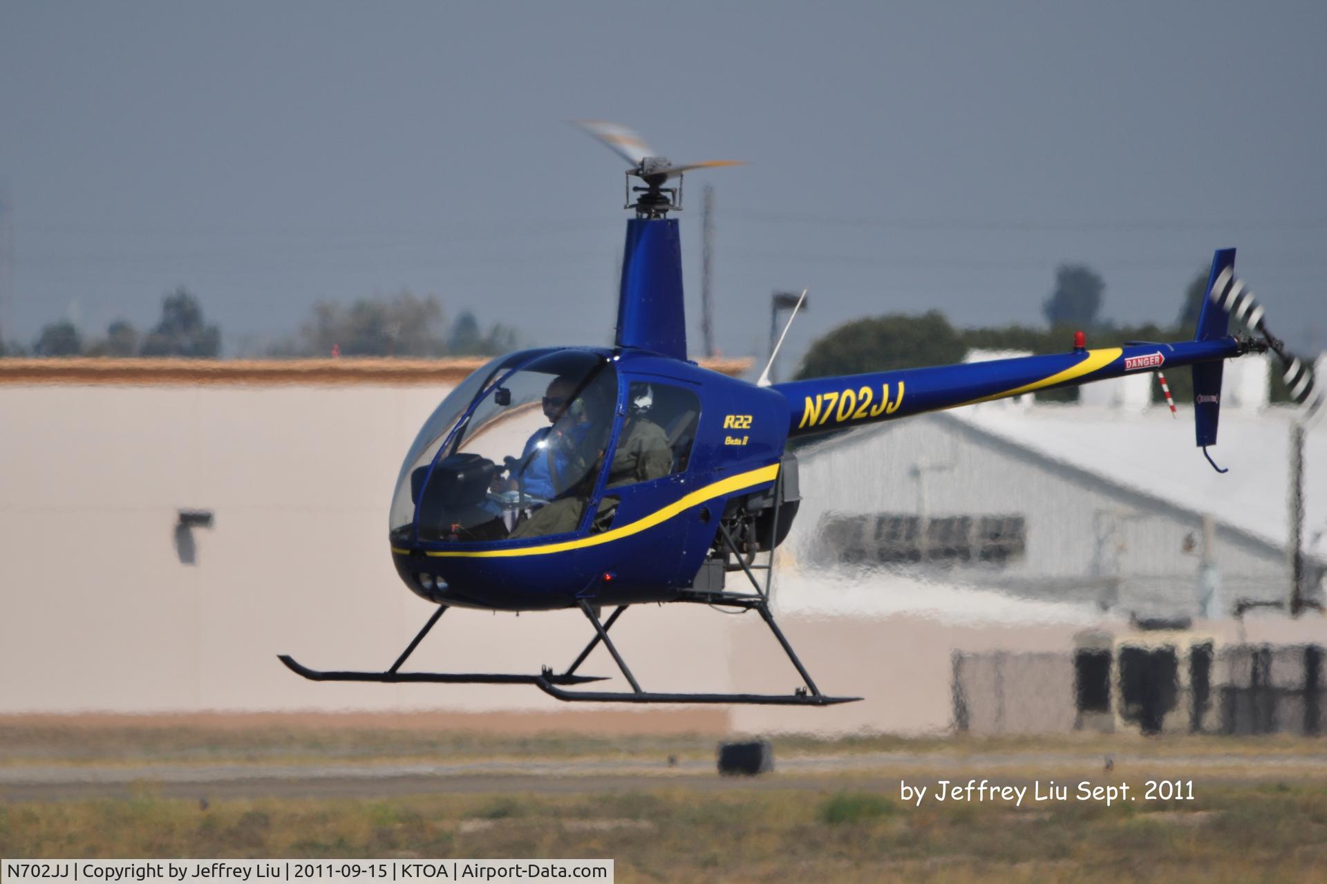 N702JJ, 2005 Robinson R22 BETA C/N 3791, Test fly at Zamperini Field