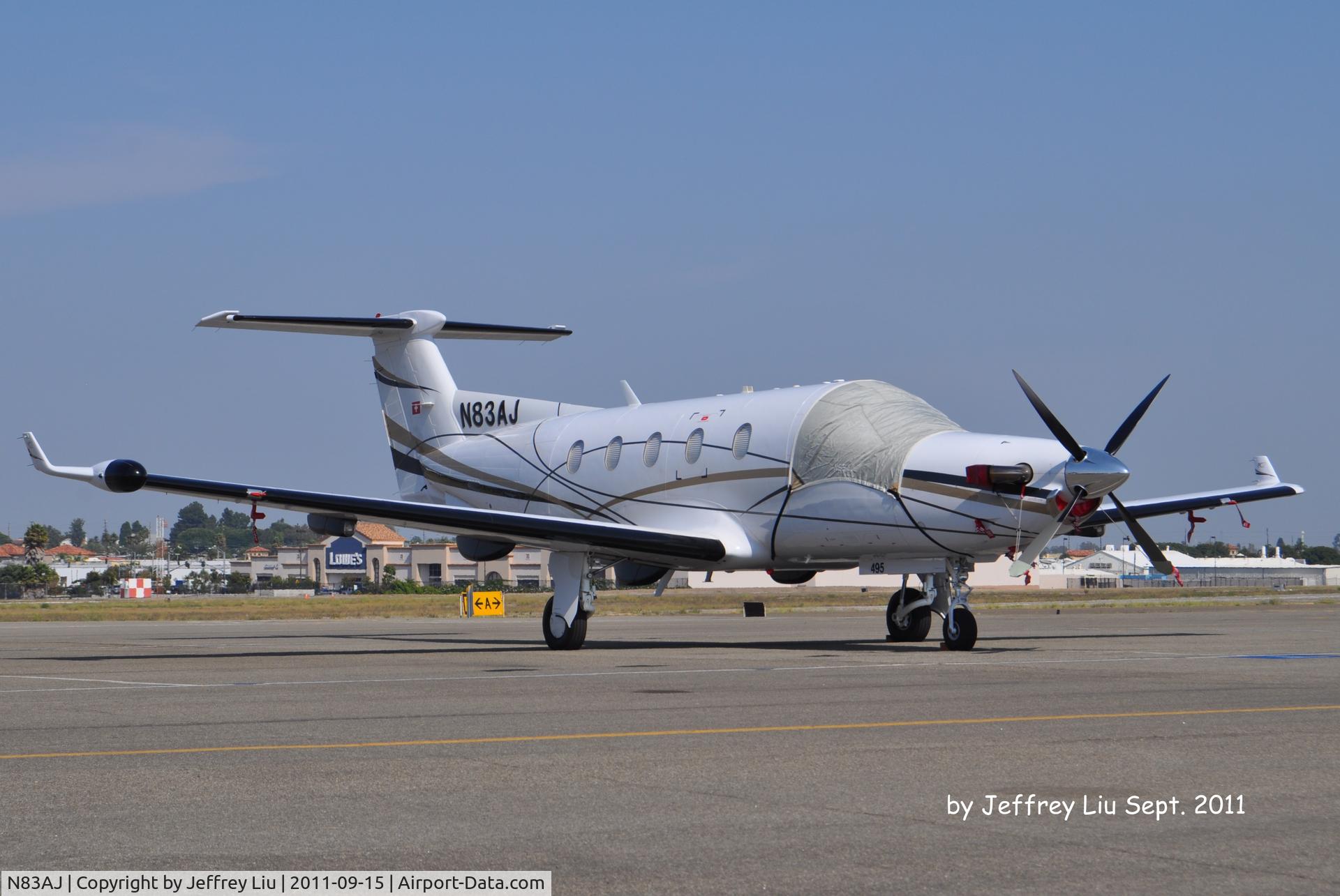 N83AJ, 2003 Pilatus PC-12/45 C/N 495, at Zamperini Field, Torrance, CA