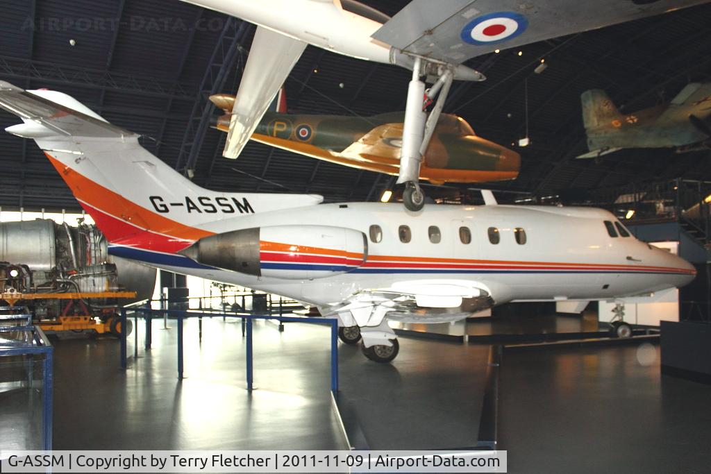 G-ASSM, 1965 Hawker Siddeley HS.125 Series 1 C/N 25010, Displayed at The Science Museum , Kensington , London