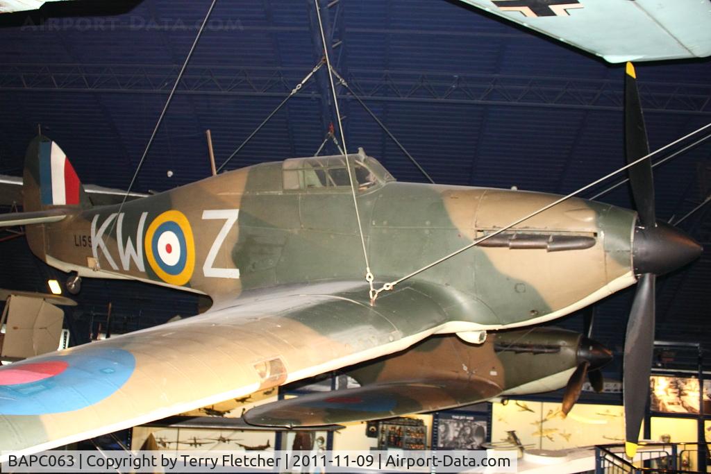 BAPC063, Hawker Hurricane Replica C/N BAPC.063, Displayed at The Science Museum , Kensington , London