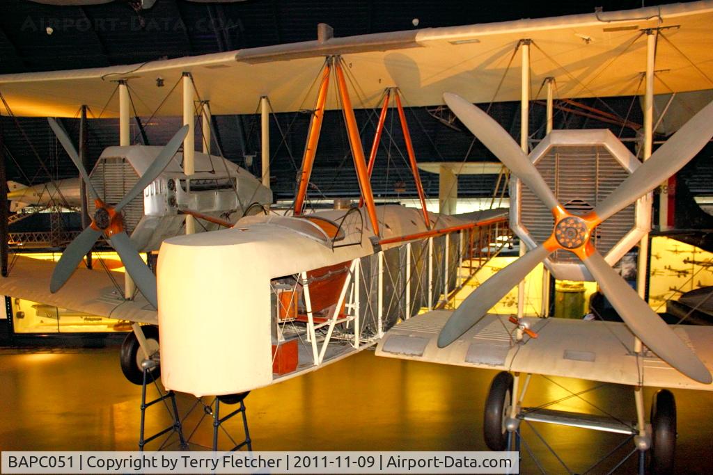 BAPC051, 1918 Vickers FB.27 Vimy IV C/N BAPC.051, Displayed at The Science Museum , Kensington , London