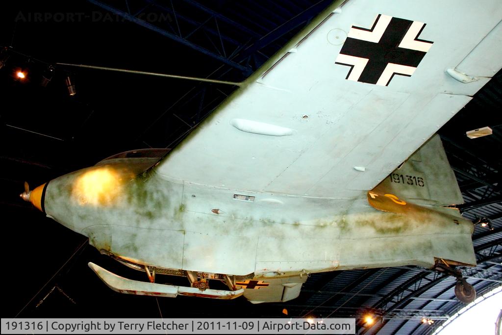 191316, Messerschmitt Me-163B Komet C/N 191316, Displayed at The Science Museum , Kensington , London